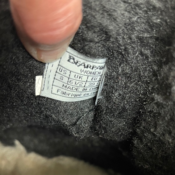 BearPaw 🐾 Elizabeth Suede Boot Women’s 8 Black - Picture 9 of 11